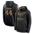 Friene J.Jaguars #44 Travon Walker Player Black Salute to Service Hoodies Limited Game Stitched Jerseys