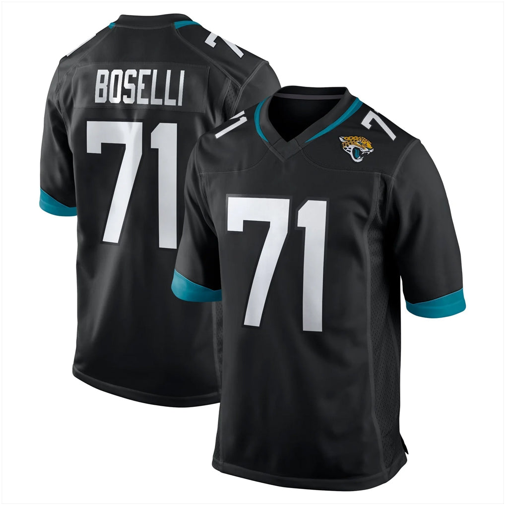 Friene J.Jaguars #71 Tony Boselli?Player Black Home Game Stitched Jerseys