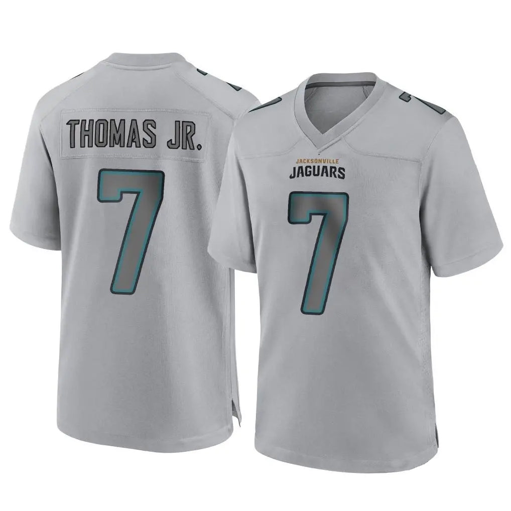 Friene J.Jaguars #7 Brian Thomas Jr. Player Gray Atmosphere Fashion Home Game Stitched Jerseys
