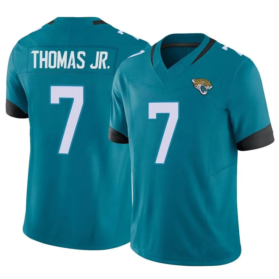 Friene J.Jaguars #7 Brian Thomas Jr. Player Vapor F.U.S.E. Limited Teal Stitched Jerseys
