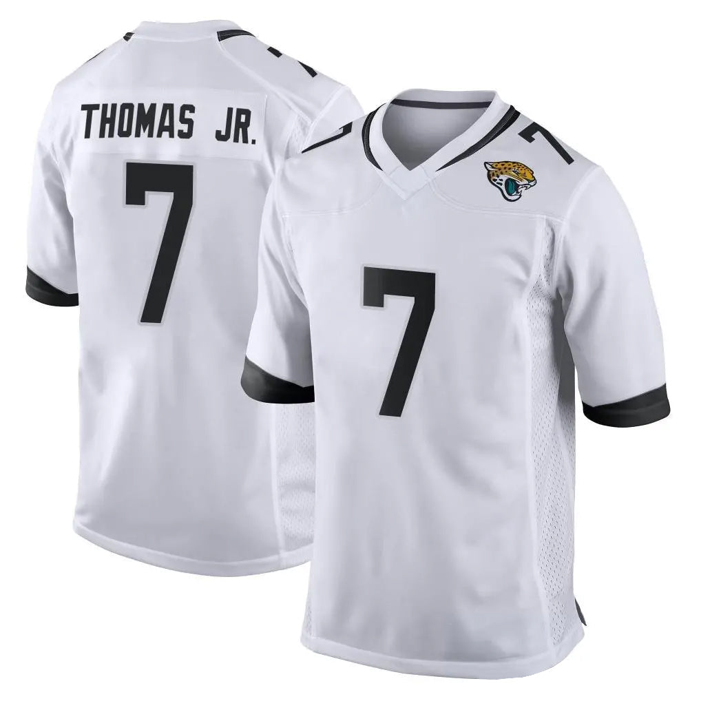 Friene J.Jaguars #7 Brian Thomas Jr. Player White Home Game Stitched Jerseys