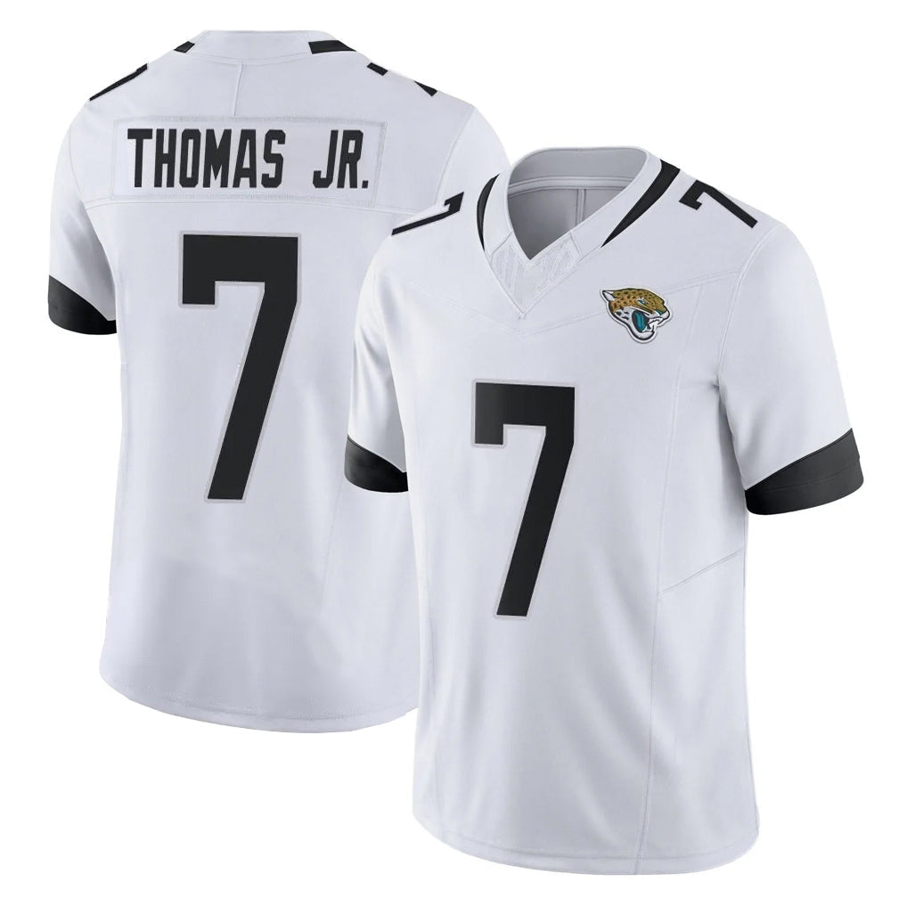 Friene J.Jaguars #7 Brian Thomas Jr. Player White Vapor F.U.S.E. Limited Home Game Stitched Jerseys