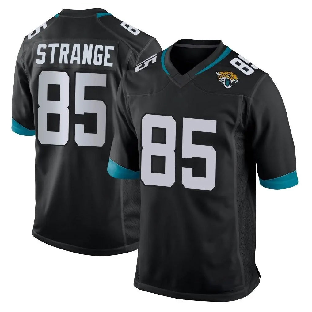 Friene J.Jaguars #85 Brenton Strange Player Black Home Game Stitched Jerseys
