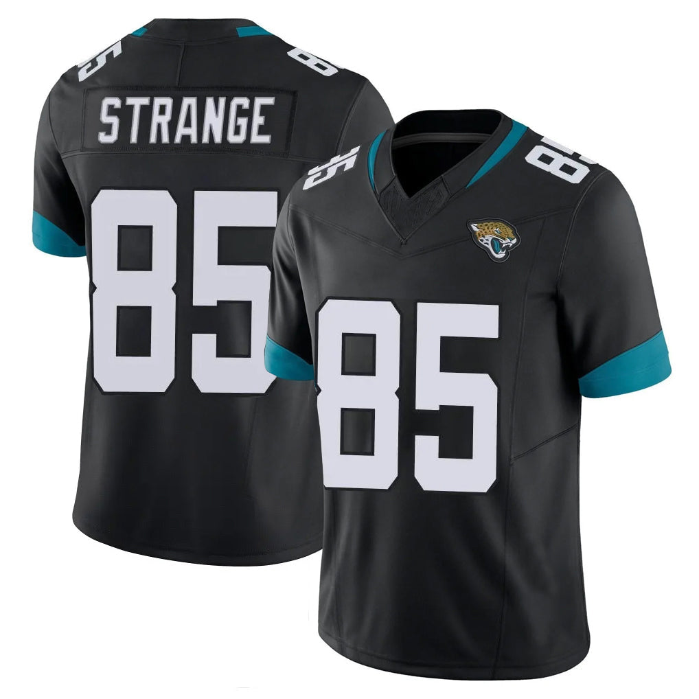 Friene J.Jaguars #85 Brenton Strange Player Black Vapor F.U.S.E. Limited Home Game Stitched Jerseys