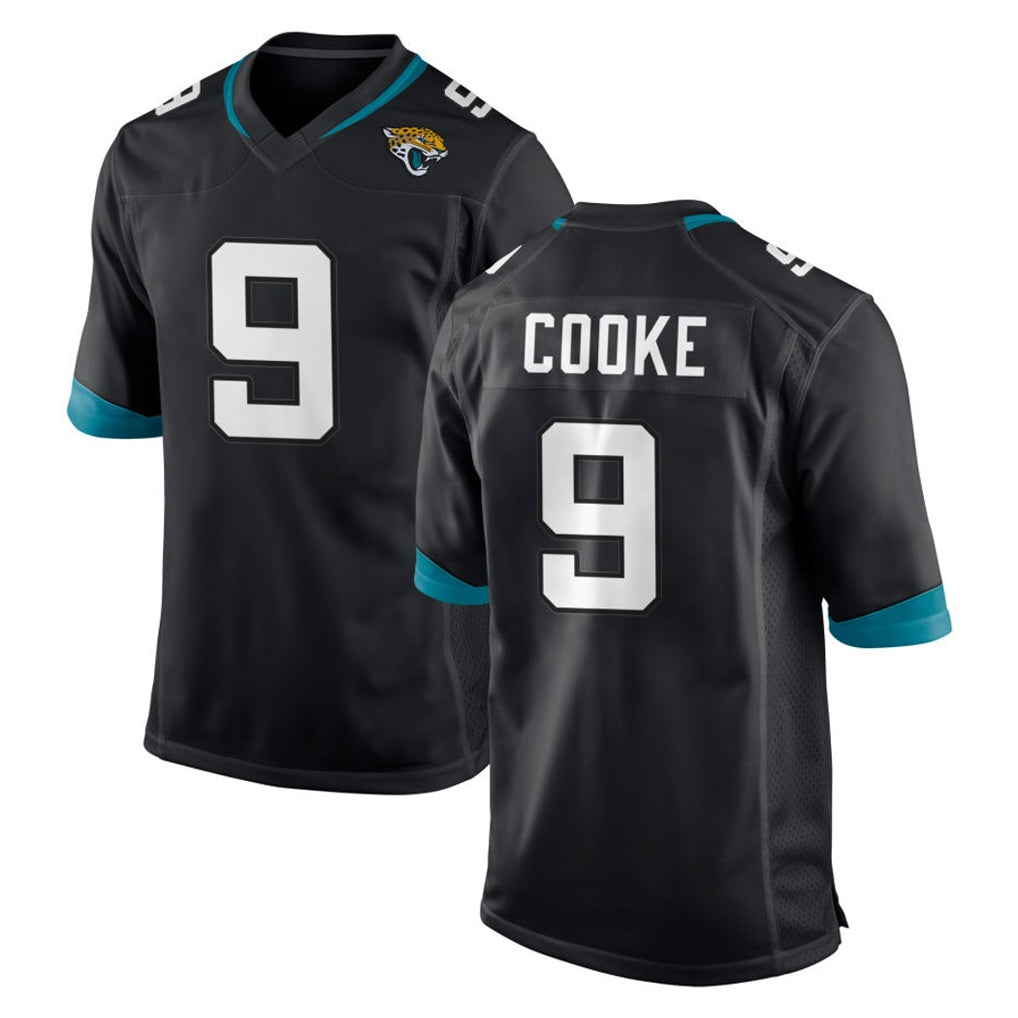 Friene J.Jaguars #9 Logan Cooke Player Black Home Game Stitched Jerseys