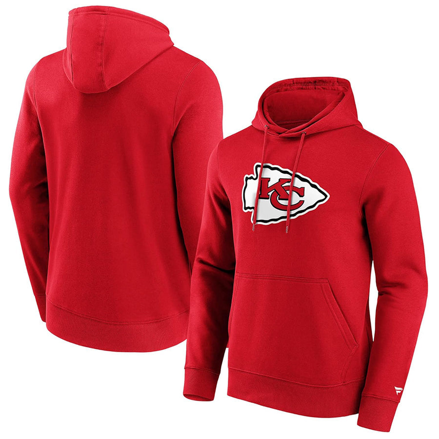 Friene Custom KC.Chiefs Blank Player Red Pullover Hoodie Stitched Jerseys