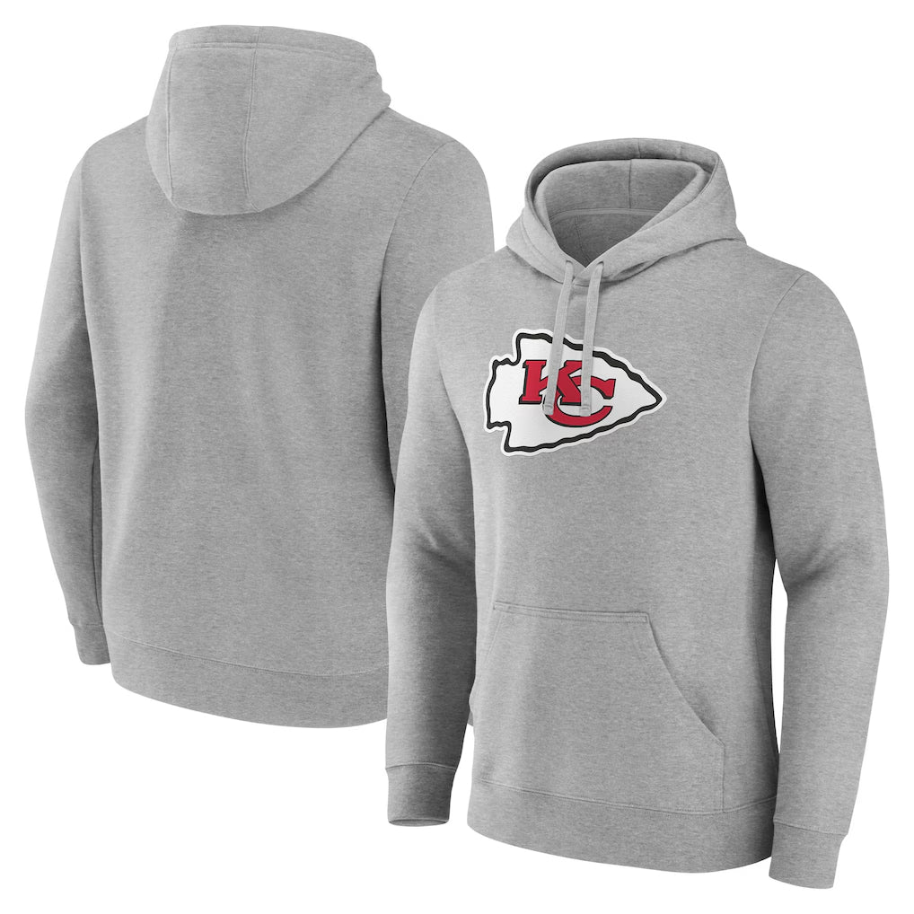 Friene KC.Chiefs Gray Pullover Hoodies Limited Blank Player Stitched Jerseys