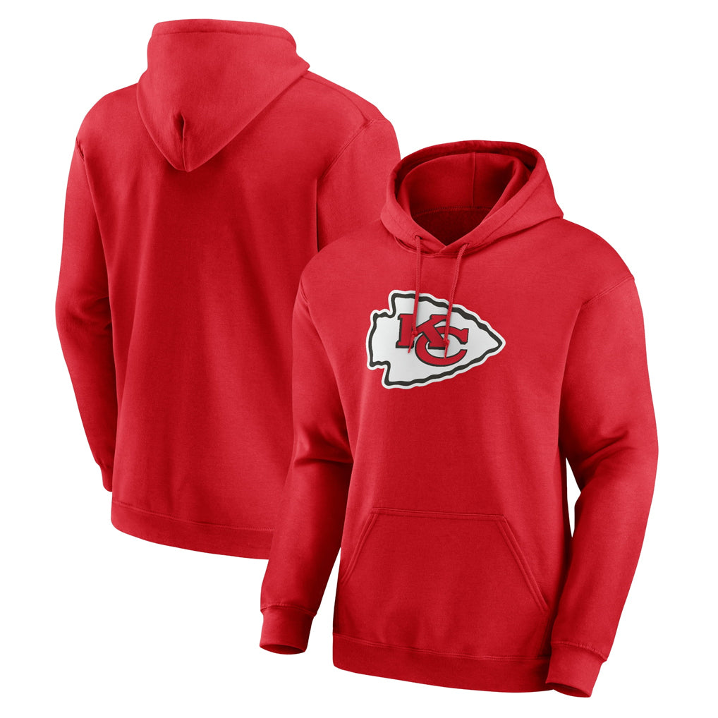 Friene KC.Chiefs Red LoGo Pullover Hoodies Limited Blank Player Stitched Jerseys