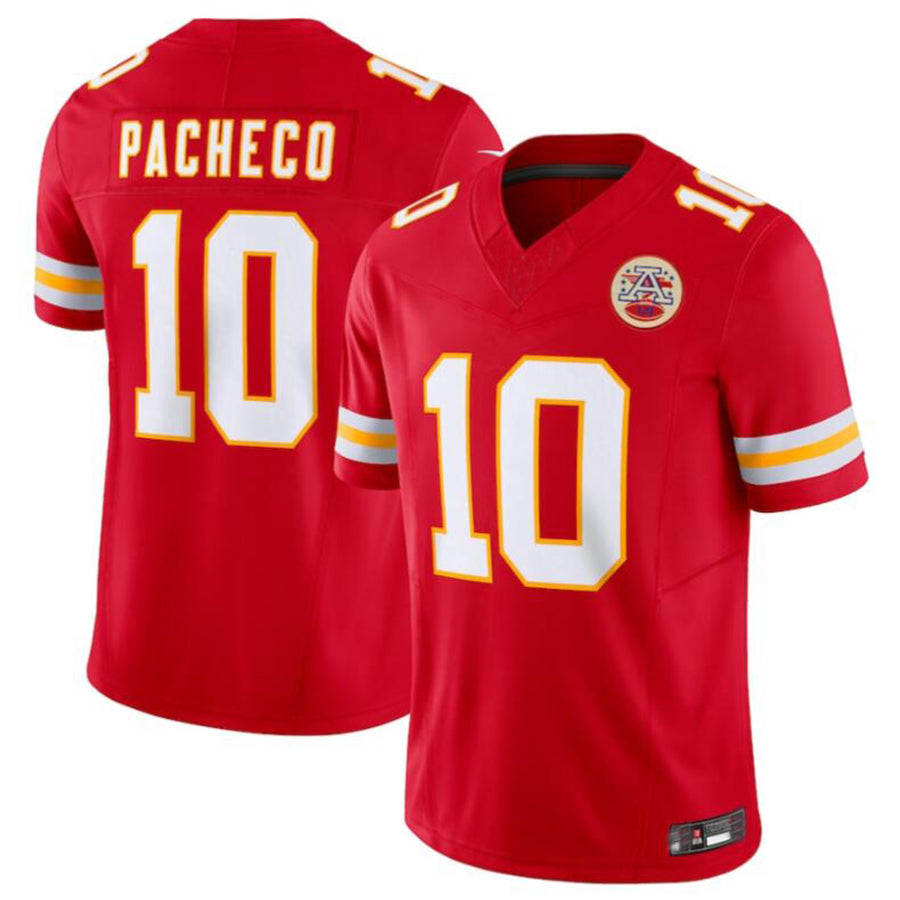Friene KC.Chiefs #10 Isiah Pacheco Red Vapor F.U.S.E. Limited Jersey American Stitched Jerseys