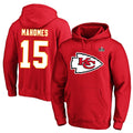 Friene KC.Chiefs #15 Patrick Mahomes Player Red Pullover Hoodies Stitched Jerseys