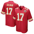 Friene KC.Chiefs #17 Alohi Gilman Player Red Home Game Stitched Jerseys
