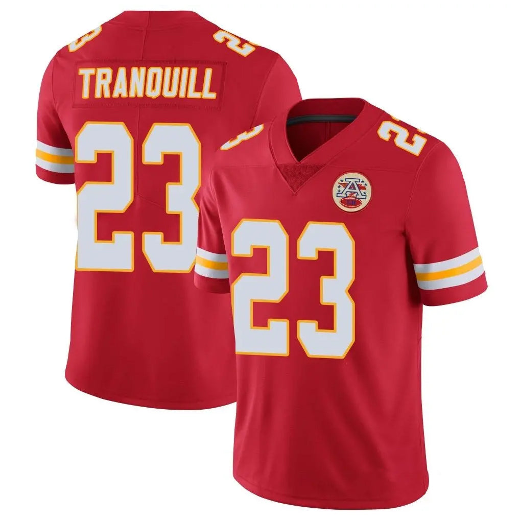 Friene KC.Chiefs #23 Drue Tranquill Player Red Limited Vapor Untouchable Home Game Stitched Jerseys