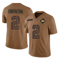 Friene KC.Chiefs #2 Tyquan Thornton Player Brown Salute To Service Limited Stitched Jerseys