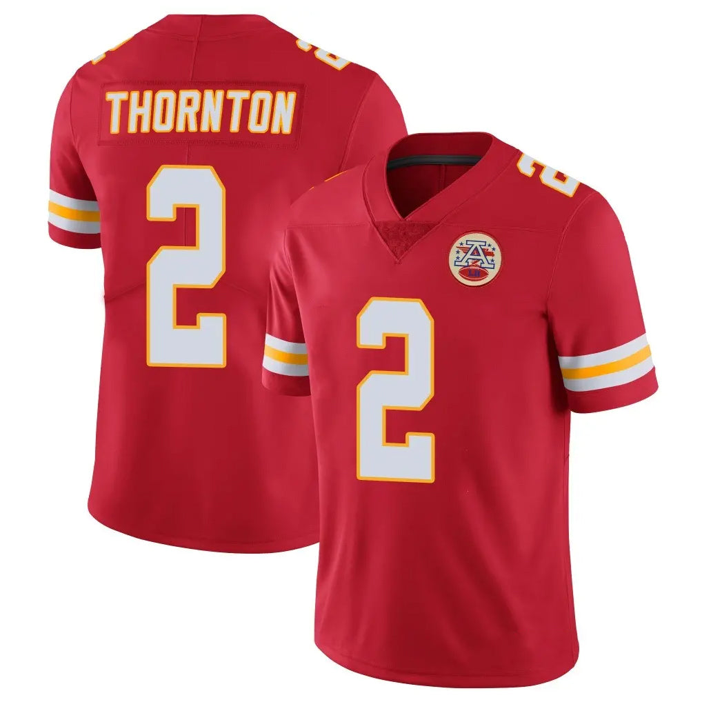 Friene KC.Chiefs #2 Tyquan Thornton Player Red Limited Vapor Untouchable Home Game Stitched Jerseys