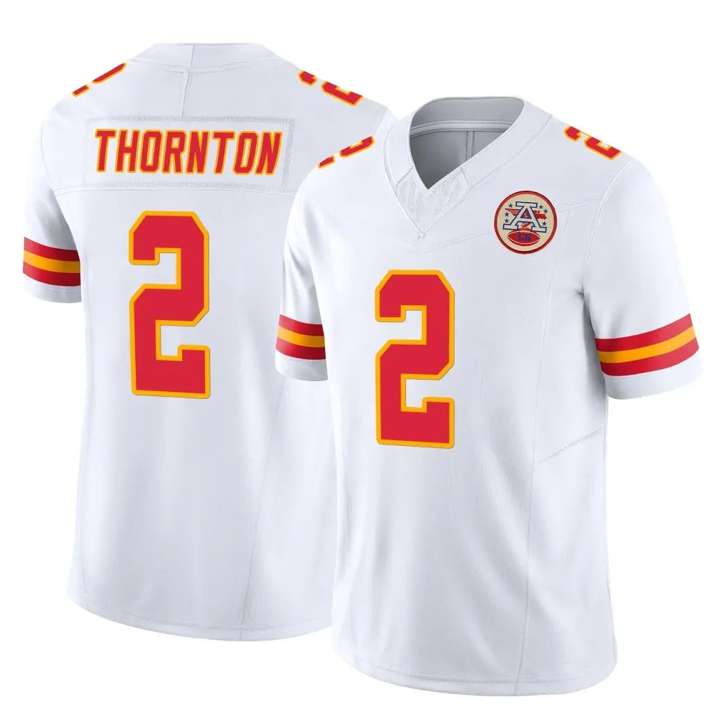 Friene KC.Chiefs #2 Tyquan Thornton Player White Limited Vapor F.U.S.E. Home Game Stitched Jerseys