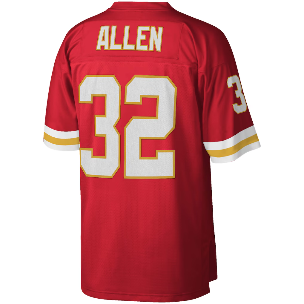 Friene KC.Chiefs #32 Marcus Allen Mitchell & Ness Red Legacy Replica Stitched Jerseys