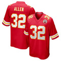 Friene KC.Chiefs #32 Marcus Allen Player Red Home Game Stitched Jerseys