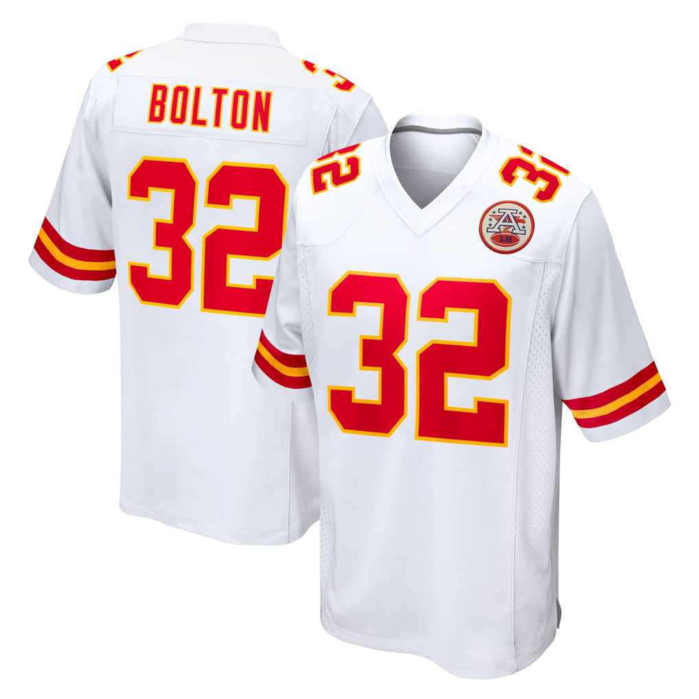 Friene KC.Chiefs #32 Nick Bolton Player White Home Game Stitched Jerseys