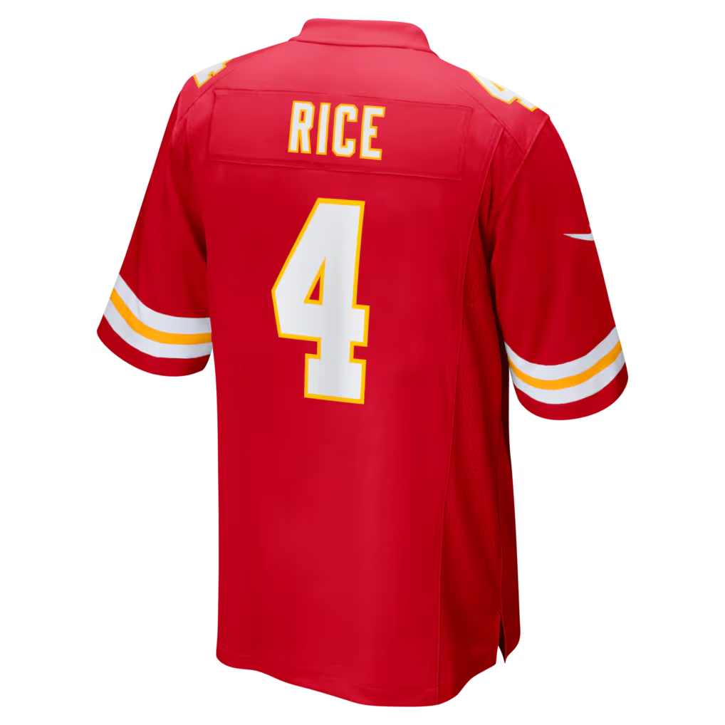 Friene KC.Chiefs #4 Chiefs Rashee Rice Red Game Stitched Jerseys