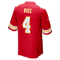Friene KC.Chiefs #4 Chiefs Rashee Rice Red Game Stitched Jerseys