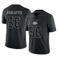 Friene KC.Chiefs #56 George Karlaftis Player Black Limited Reflective Game Stitched Jerseys