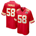 Friene KC.Chiefs #58 Derrick Thomas Player Red Home Game Stitched Jerseys
