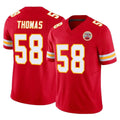 Friene KC.Chiefs #58 Derrick Thomas Player Red Limited Vapor F.U.S.E. Home Game Stitched Jerseys