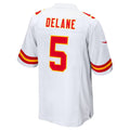 Friene KC.Chiefs #5 Mansoor Delane White Game Stitched Jerseys
