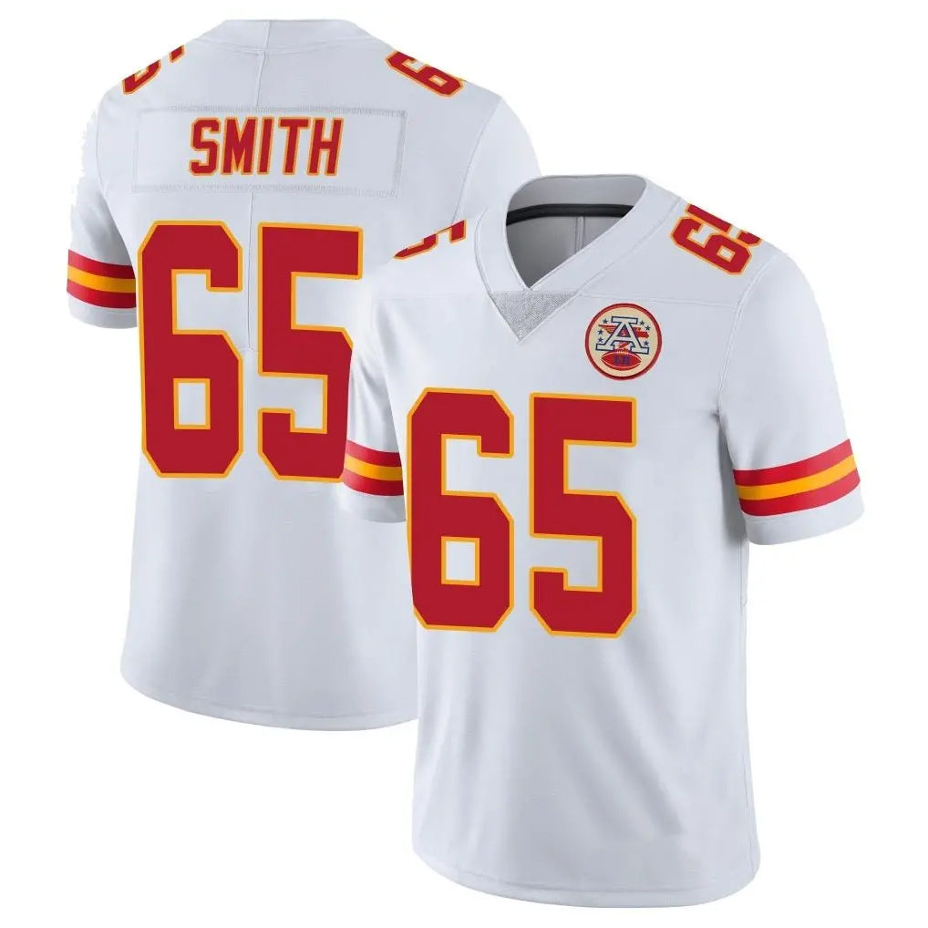 Friene KC.Chiefs #65 Trey Smith Player White Limited Vapor Untouchable Home Game Stitched Jerseys