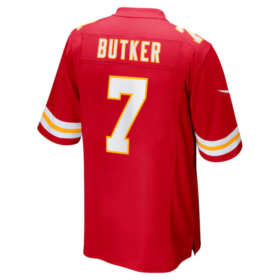 Friene KC.Chiefs #7 Harrison Butker Player Red Home Game Stitched Jerseys
