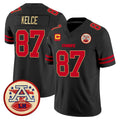 Friene KC.Chiefs #87 Travis Kelce Player Black Limited Vapor F.U.S.E. Home Game Stitched Jerseys