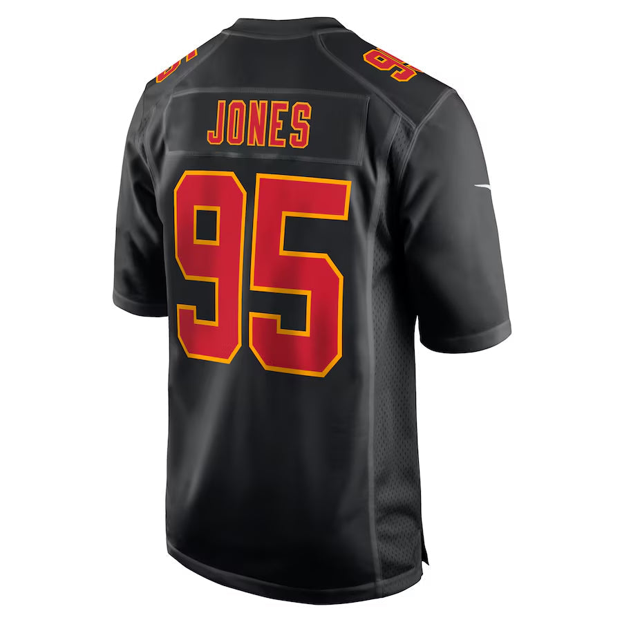 Friene KC.Chiefs #95 Chris Jones Player Black Fashion Game Stitched Jerseys