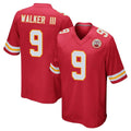 Friene KC.Chiefs #9 Kenneth Walker III Player Red Home Game Stitched Jerseys