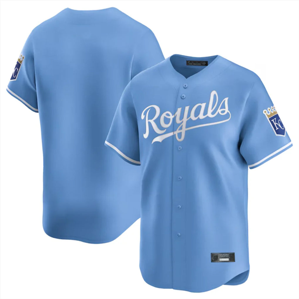 Friene KC.Royals Light Blue Alt Limited Home Blank Player Stitched Jerseys
