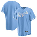 Friene KC.Royals Light Blue Home Game Blank Player Stitched Jerseys