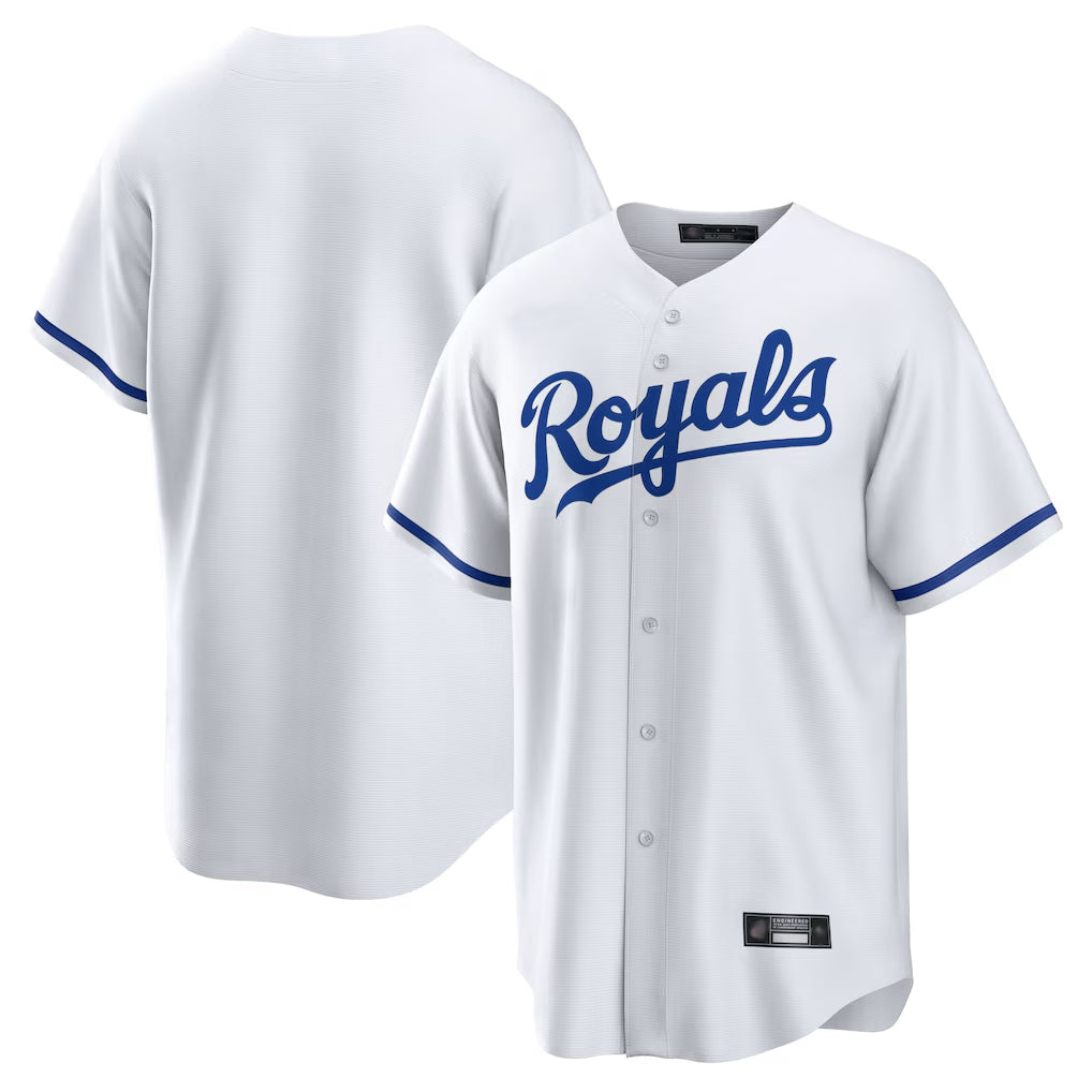 Friene KC.Royals Player White Home Game Blank Player Stitched Jerseys