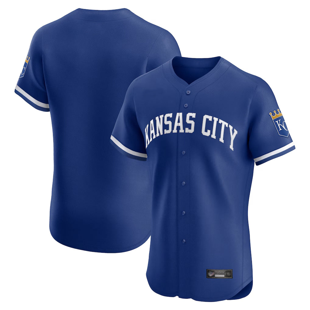 Friene KC.Royals Royal Limited Elite Home Blank Player Stitched Jerseys