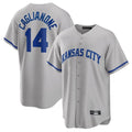 Friene KC.Royals #14 Jac Caglianone Player Gray Game Home Stitched Jerseys