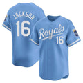 Friene KC.Royals #16 Bo Jackson Player Light Blue Alt Limited Home Stitched Jerseys