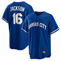 Friene KC.Royals #16 Bo Jackson Player Royal Game Home Stitched Jerseys