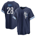 Friene KC.Royals #28 Kyle Isbel Player Navy City Connect Home Game Stitched Jerseys