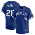 Friene KC.Royals #28 Kyle Isbel Player Royal Limited Home Stitched Jerseys