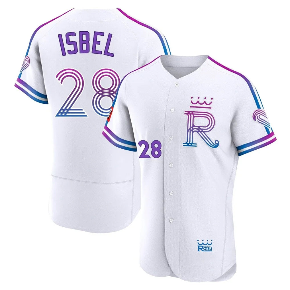 Friene KC.Royals #28 Kyle Isbel Player White 2026 City Connect Limited Elite Home Stitched Jerseys
