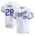 Friene KC.Royals #28 Kyle Isbel Player White Alt Limited Home Stitched Jerseys