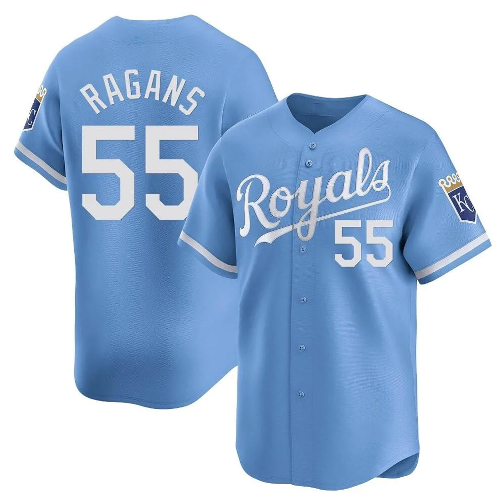 Friene KC.Royals #55 Cole Ragans Player Light Blue Alt Limited Home Stitched Jerseys