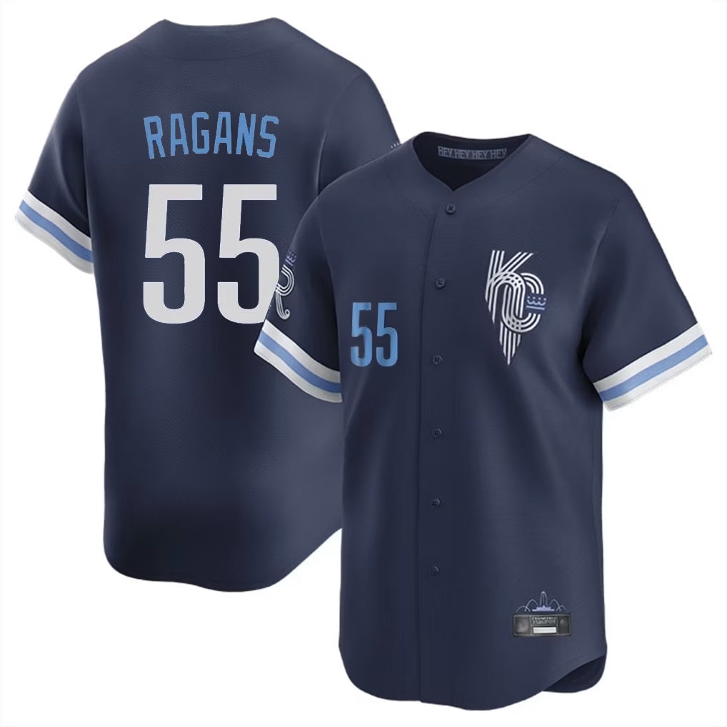Friene KC.Royals #55 Cole Ragans Player Navy City Connect Limited Home Stitched Jerseys
