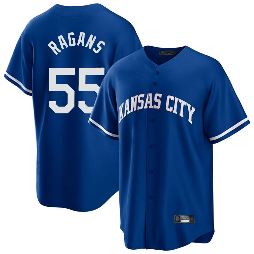 Friene KC.Royals #55 Cole Ragans Player Royal Game Home Stitched Jerseys
