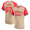 Friene KC.Royals #67 Seth Lugo Player Cream American League All-Star Limited Elite Home Stitched Jerseys