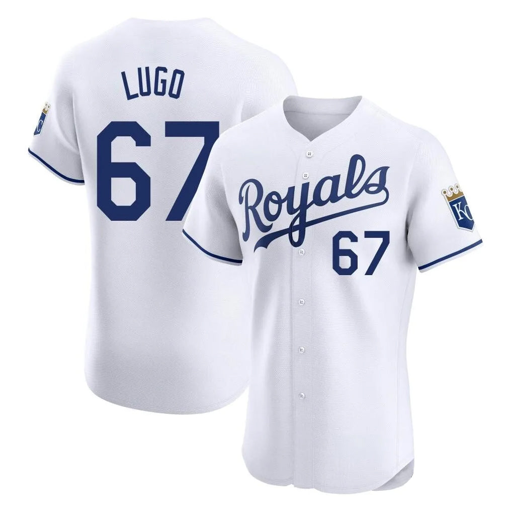 Friene KC.Royals #67 Seth Lugo Player White Alt Limited Elite Home Stitched Jerseys