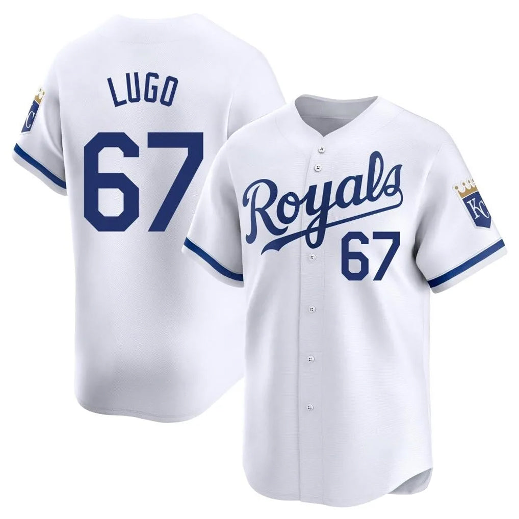 Friene KC.Royals #67 Seth Lugo Player White Alt Limited Home Stitched Jerseys